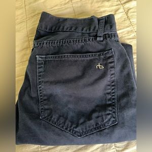 Rag & Bone Jay Skinny Jean tailored pant. Size 30x30. Navy.